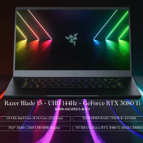 Razer 15.6" Razer Blade 15 , 32GB RAM, 1TB 4.0 SSD , RZ09-0421PEF3-R3U1 - buy online