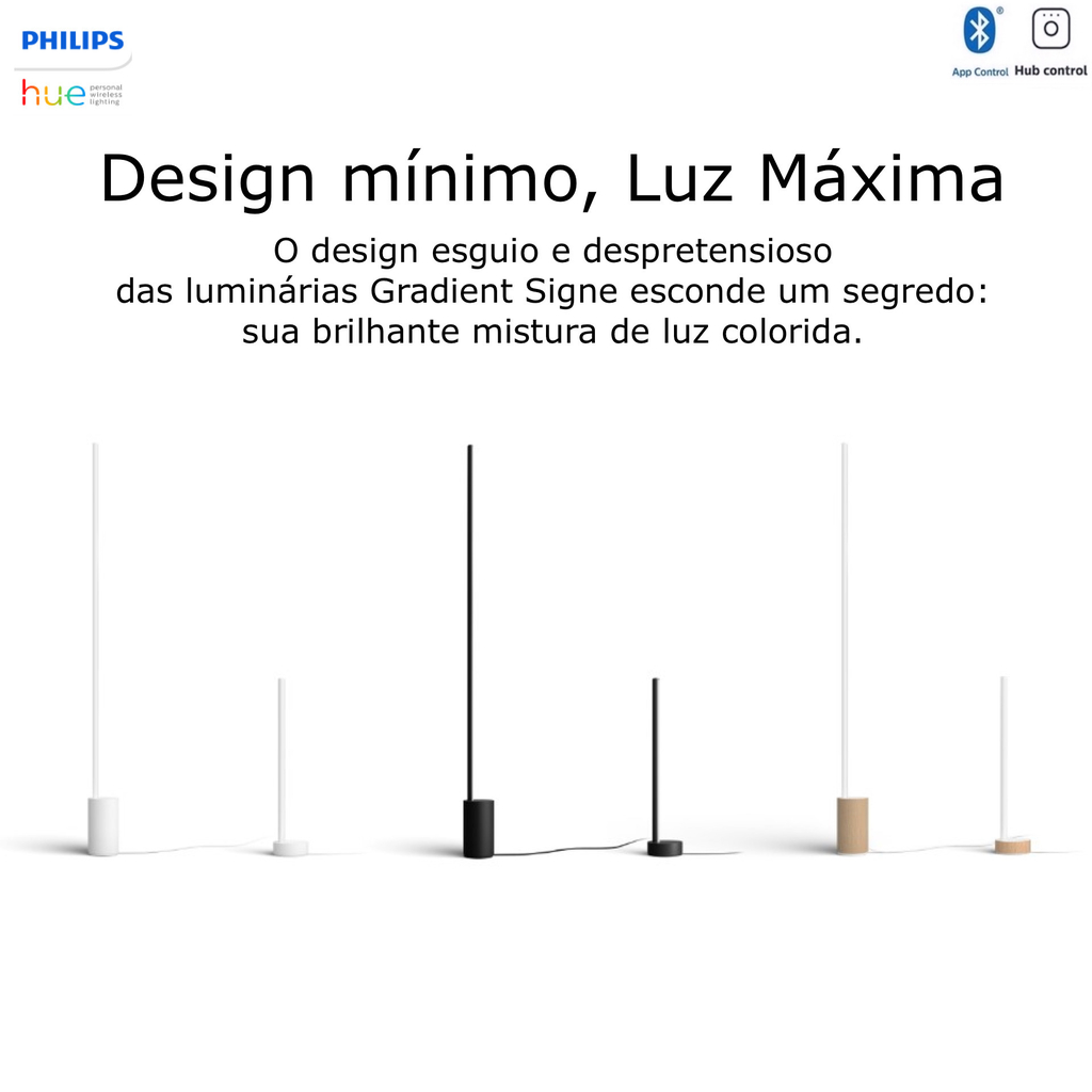 Philips Hue White & Color Ambiance Gradient Signe Floor Lamp 2ª Geração - comprar online