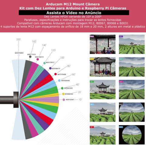 Raspberry Pi High Quality Câmera , Sensor Sony IMX477 de 12,3 megapixels , + 10 Lentes 10°- 200° - online store