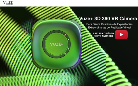 Vuze+ 4D 3D 360º Spherical VR Câmera l Capacidade de transmitir ao vivo - comprar online