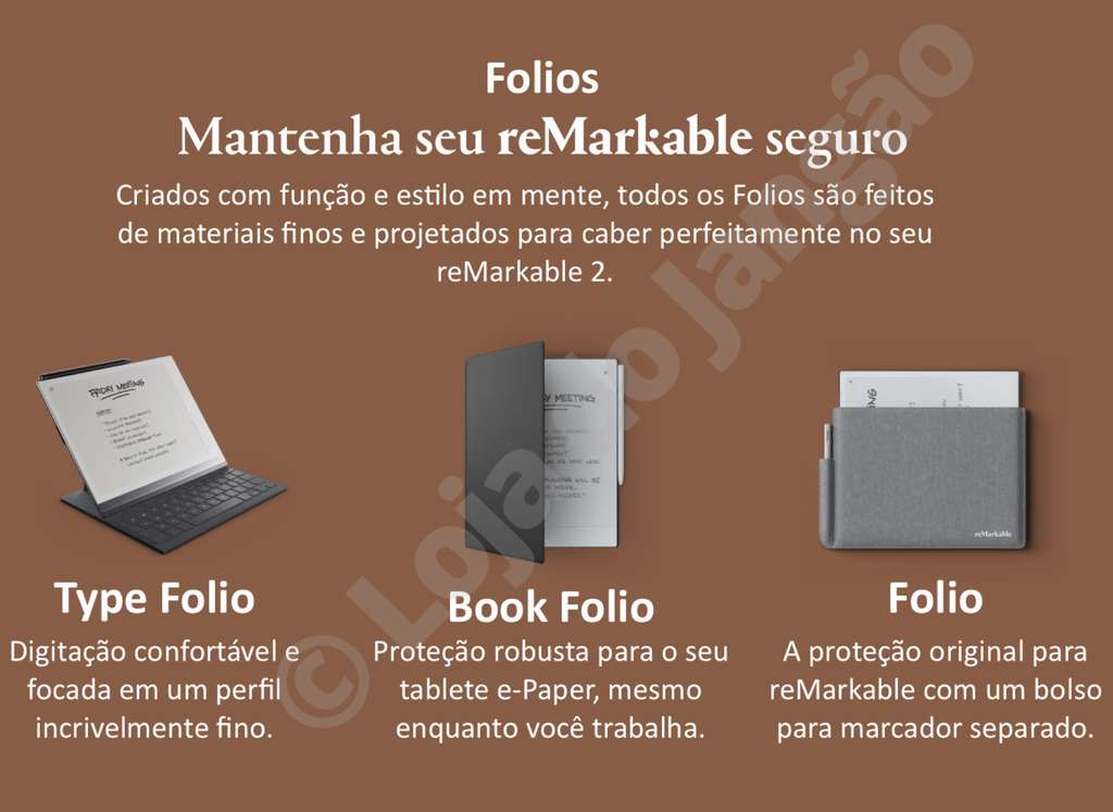 Image of Remarkable TYPE FOLIO , Teclado com Book Folio Integrado