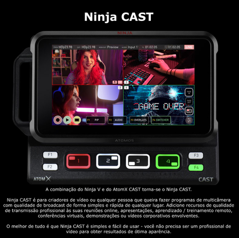 Atomos AtomX CAST para Ninja V & Ninja V+ - comprar online