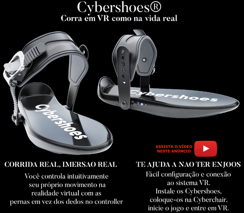 Cybershoes Gaming Station l VR Foot Tracker l for Oculus Quest & Steam VR l Use com seu headset VR para caminhar ou correr em jogos VR l Experimente o poder dos games de realidade virtual. en internet