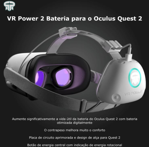 Rebuff Reality VR Power2 Para Oculus Quest 2 l 8 horas de bateria l on internet
