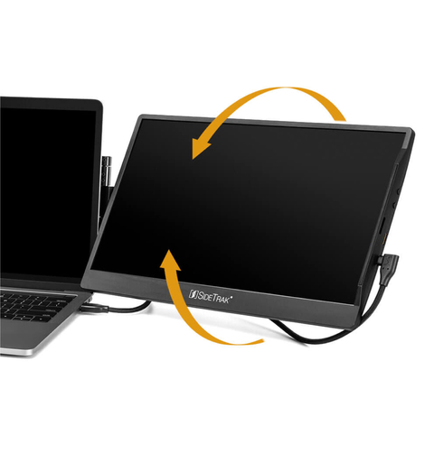 SideTrak Swivel 14” Attachable Portable Monitor for Laptop l Extensor Portátil l Triplo Monitor l FHD IPS USB l Tela Dupla com Suporte l Compatível com Mac, PC e Chrome | Adapta-se a todos os tamanhos de laptop - Loja do Jangão - InterBros