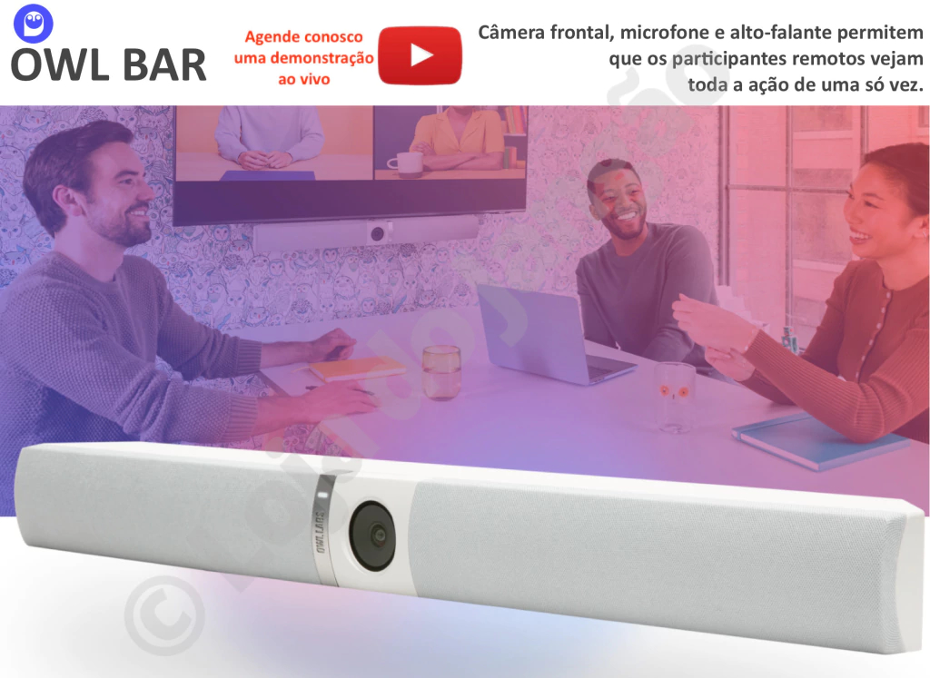 Owl Labs Meeting Owl 3 360° 1080p + OWL BAR 4K Frontal + Expansion Mic , Sistema Multi-Câmera de Videoconferência Inteligente - buy online