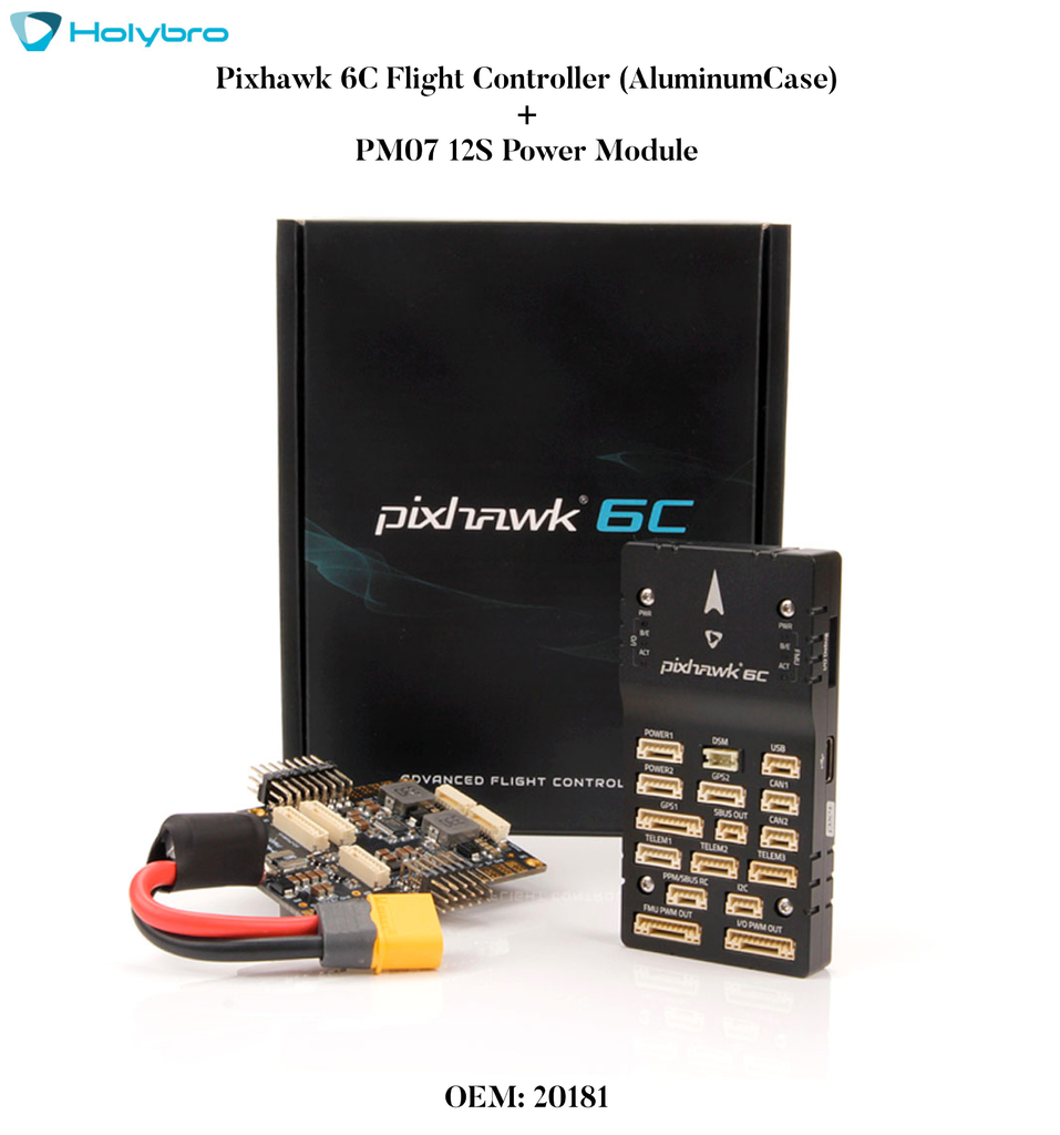 Holybro Pixhawk 6C | Case de Alumínio | Controlador de Voo de Drones | 20179 l 20180 l 20181 l 20182 l Escolha seu Kit - loja online