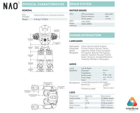 Imagen de Aldebaran Nao Robot V6 Educator Pack , Humanoide Programável e Autônomo