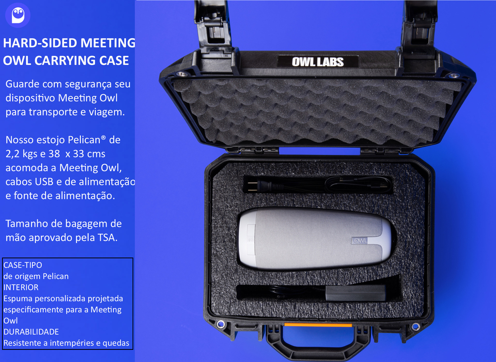 Owl Labs Hard Carrying Case para Meeting Owl e Acessórios - comprar online