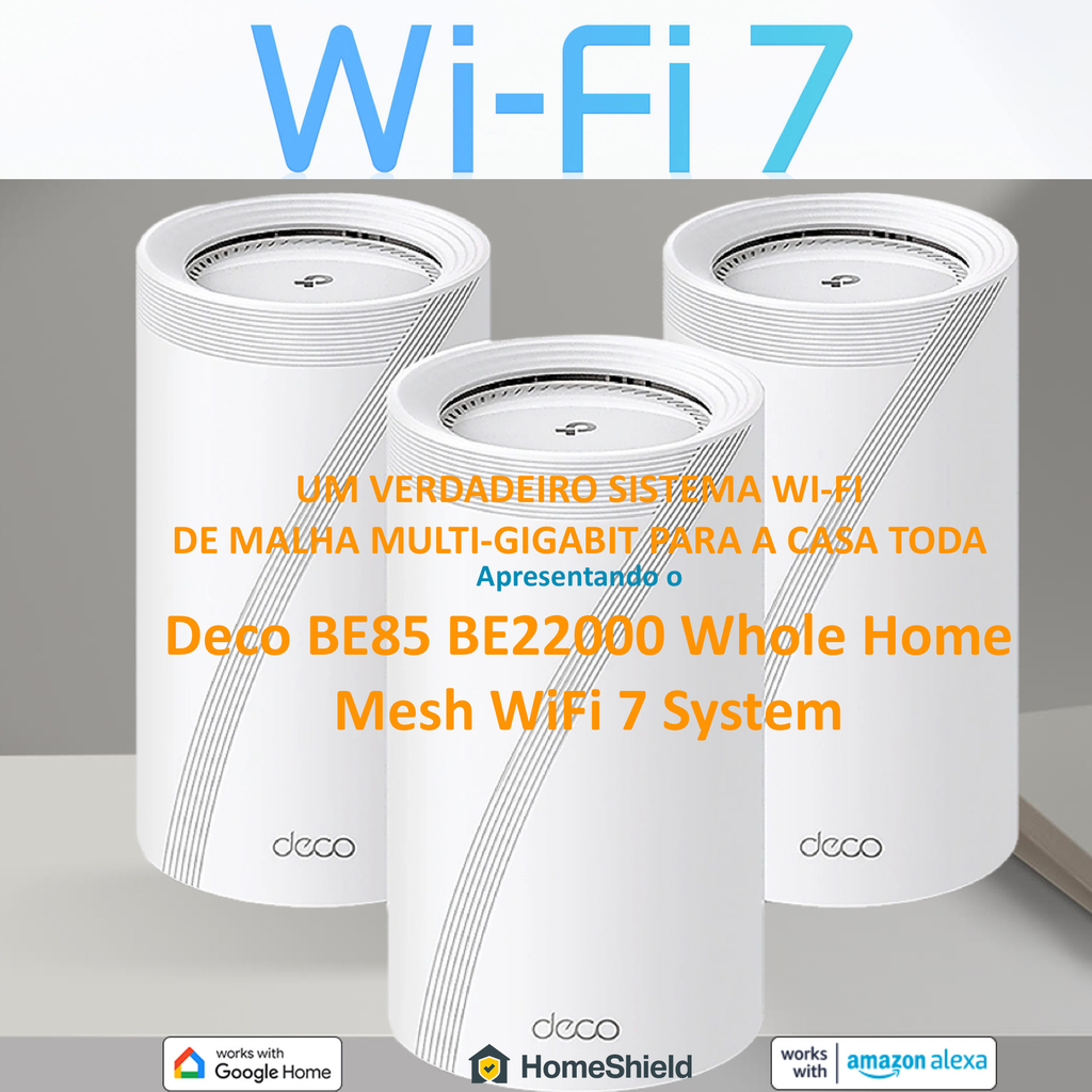 TP-Link Tri-Band WiFi 7 BE22000 Whole Home Mesh System DECO BE85(3-PACK) - buy online