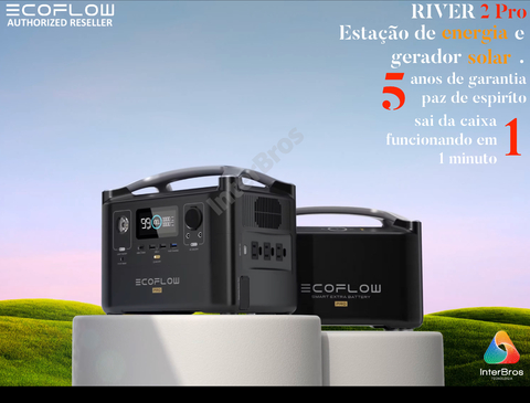 EcoFlow RIVER 2 PRO Portable Power Station, Estação de Energia Portátil Gerador Solar Inteligente Pronta Entrega - comprar online