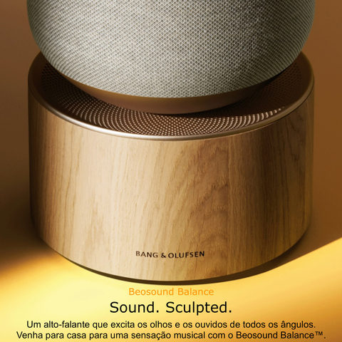 Bang & Olufsen Beosound Balance, OAK , Wireless Smart 360º Speaker, Poderoso Som de 850W , Recomendado para áreas de 10m² até 80m² - buy online