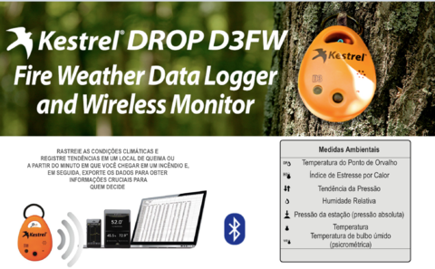 Kestrel Drop D3FW Fire Weather Monitor Bluetooth - comprar online