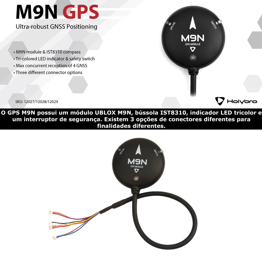 Holybro Pixhawk 6X l Sistema de Voo & GPS l Controlador de voo modular l UAVs & Drones l 11053 l 18062 l 18074 l 18066 l 18078 l 20172 l 20173 l 20295 l 20175 l Escolha seu Kit - comprar online