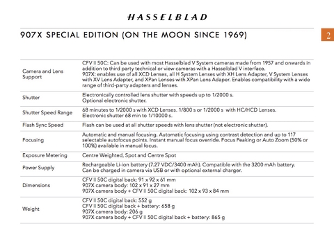 Hasselblad 907X Anniversary Edition Medium Format High End Camera Kit Edição Limitada - online store