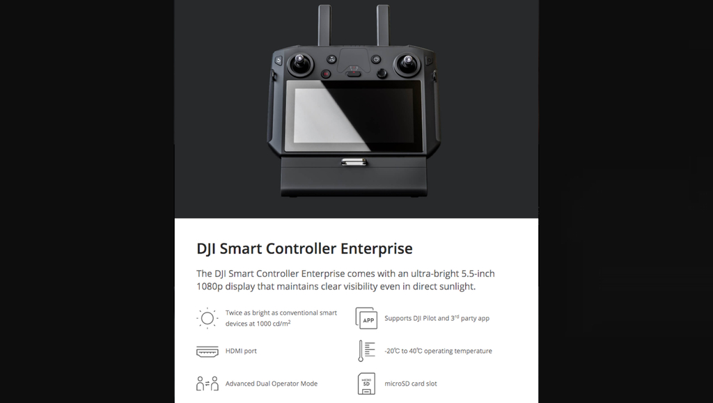 DJI Smart Controller Enterprise l Compatível com Matrice 300 RTK l Drones & UAV l Pronta Entrega - buy online