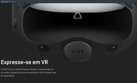 HTC VIVE VR Focus 3 l Standalone Headset with All-in-One VR l 4896 x 2448 Total Resolution | 120° FOV l VIVE Sync l MetaHuman l A nova era da VR empresarial l VIVE Facial Tracker l VIVE Eye Tracker l VIVE Wrist Tracker - tienda online