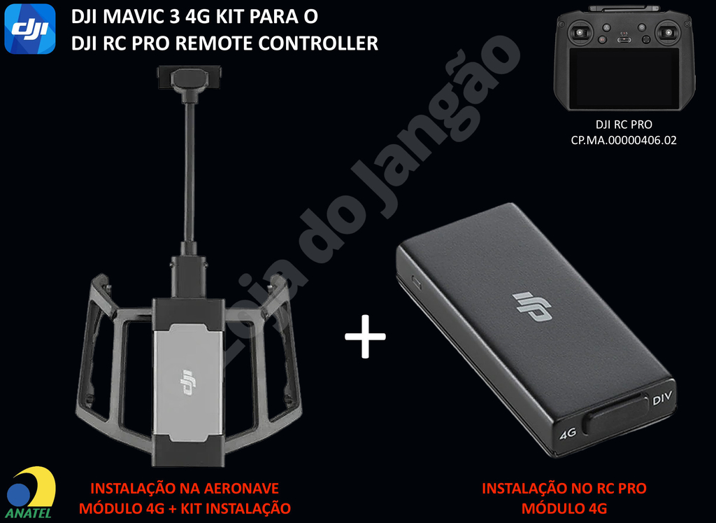 DJI Mavic 3 4G Dongle , 2 Módulos 4G + Kit de Instalação , Compatível com o DJI RC PRO - comprar online