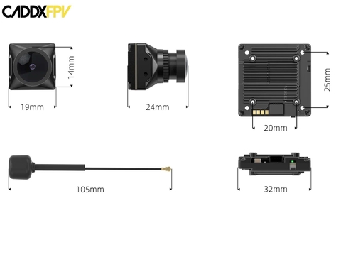 Imagem do CADDXFPV Walksnail Avatar VRX with Avatar HD PRO Kit com Gyro & Camera l Kit FPV Drones & UAVs l Compatível com DJI Camera & Fatshark