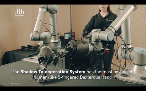 Imagen de Shadow Robot Teleoperation System , Sistema de Teleoperação Tátil