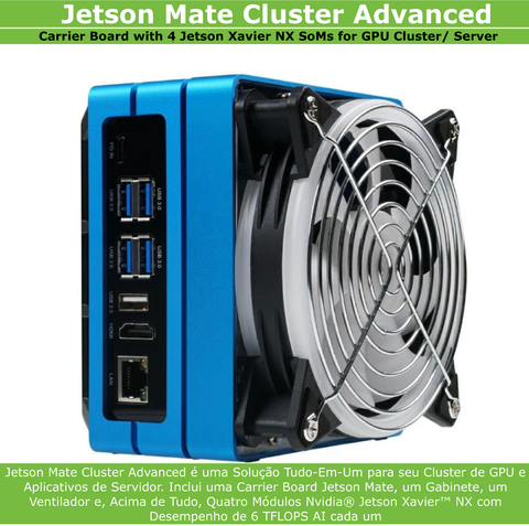 Jetson Mate Cluster Advanced AI | Incluídos 4 Módulos Nvidia Jetson NX - comprar online
