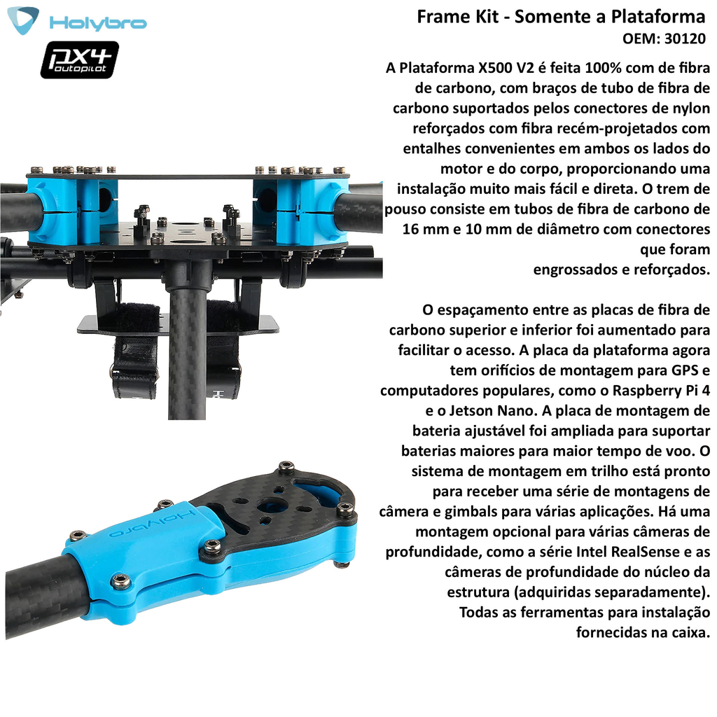 Holybro PX4 Development Kit X500 v2 Frame Kit , 30120 - comprar online