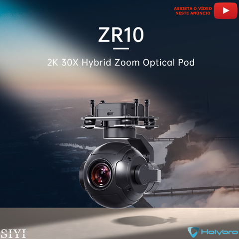 SIYI ZR10 2K 4MP QHD 30X Híbrido Zoom Gimbal Camera 400 MP Drones Robots UAV UGV USV - comprar online