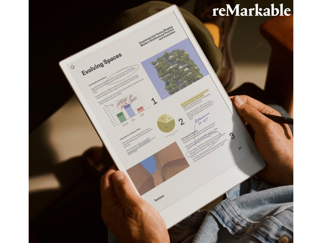 Imagem do Remarkable Paper Pro , True Color Ink Display + Book Folio Premium Leather + Marker Plus + 6 Tips