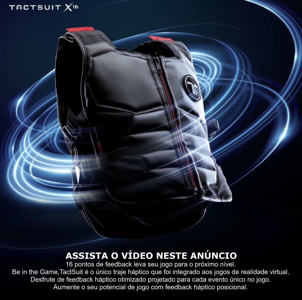 bHaptics Tactsuit l Wearable Haptic Vest , Colete Háptico , Trajes Hápticos de Corpo Inteiro , Compatível com VR PC PS4/5 XBOX - tienda online