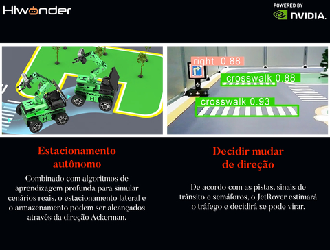 Image of HIWONDER JetRover ROS Robot Car Developer Kit with Vision Robotic Arm Powered by NVIDIA Jetson Nano Support SLAM Mapping/ Navigation/ Python