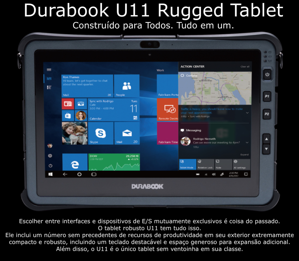 Durabook l U11 Rugged Laptop l Solução 2 em 1 l Laptop e Tablete Industrial l Teclado destacável l 11.6″ FHD (1920 x 1080) LCD Display l Personalização sem limites l Tão forte quanto possível l Projetado para os ambientes mais severos on internet