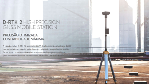 DJI D-RTK 2 High Precision GNSS Mobile Station l Estação Base Móvel l Drones UAV l Compatível com Agras, Matrice 300 RTK e Phantom 4 RTK l Pronta Entrega - buy online