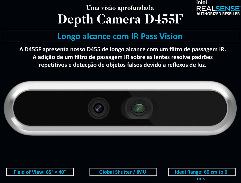 Intel RealSense Stereo Depth 3D Camera D455F - comprar online