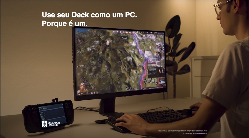 Valve Handheld Steam Deck l 7" Touchscreen l All-in-one portable PC gaming l Full-featured gaming PC l PC Gamer Portátil l Recursos completos de PC l O portátil para jogos mais poderoso e completo do mundo l O dispositivo gamer mais esperado dos últimos anos na internet