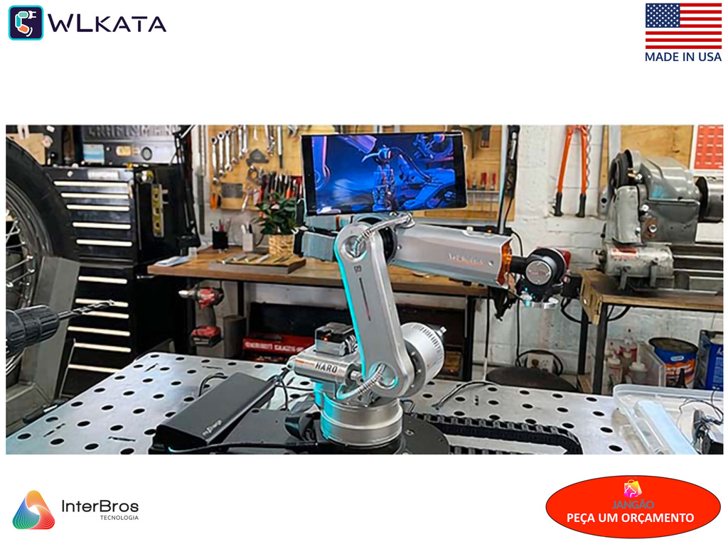 Wlkata Robotic Arm Haro380 , Simulação de Fábrica 4.0 Inteligente & Educação AIoT , ChatGPT integrado , +5 anos on internet