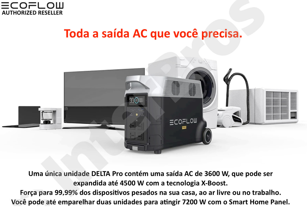 EcoFlow DELTA PRO Portable Power Station, Estação de Energia Portátil Gerador Solar Inteligente Pronta Entrega na internet