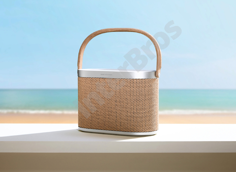 Bang & Olufsen Beosound A5 Powerful Portable Bluetooth Speaker with Wi-Fi Connection, Carry-Strap, Dark Oak - Loja do Jangão - InterBros