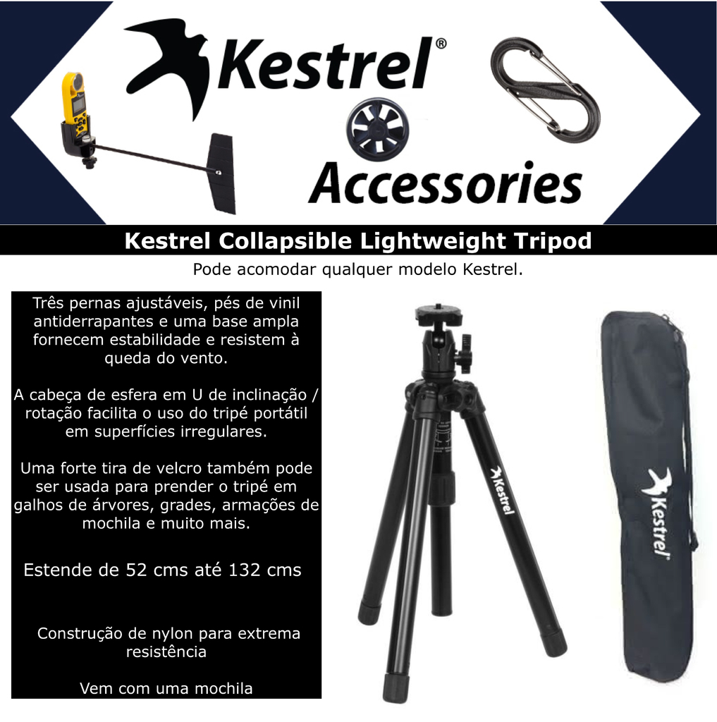 Kestrel Link 5500FW Fire Weather Meter Pro Bluetooth + Palheta + Tripé na internet