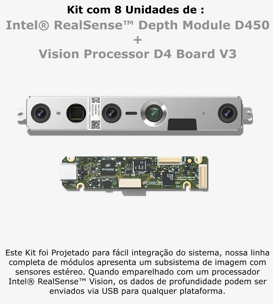 Intel RealSense Depth Module D450 + Vision Processor D4 Board Bundle - comprar online