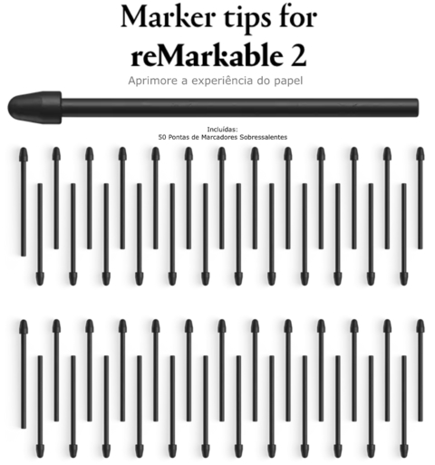 Image of Remarkable 2 Tablet Digital ePaper e-Ink + TYPE FOLIO + MARKER PLUS + REFILL 25 TIPS