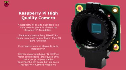 Raspberry Pi High Quality Câmera 12.3mp + Arducam Lente 140º FishEye Ultra Wide Angle 1/2.3´´ M12 - buy online