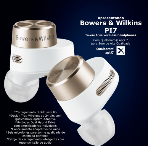 Image of Bowers & Wilkins Pi7 Wireless In-ear Headphones Escolha a Cor