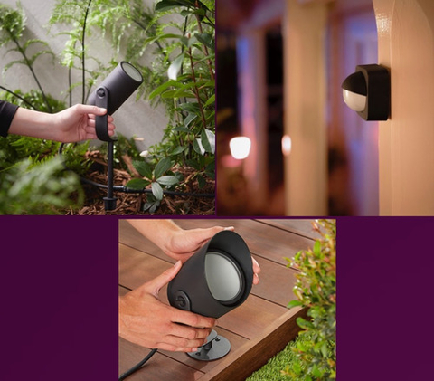 Philips Hue Lily Spot Light Outdoor Base Kit Holofote na internet