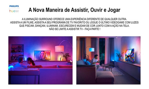 Philips Hue Play Gradient Lightstrip 65" + Hue Hdmi Sync Box TVs de 65" até 70" na internet