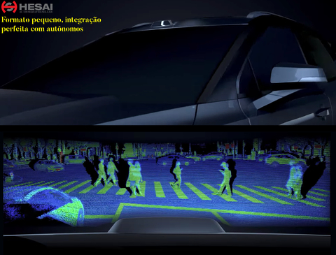 Imagem do Hesai Tech AT128 Auto-Grade Ultra-High Resolution Long Range LiDAR