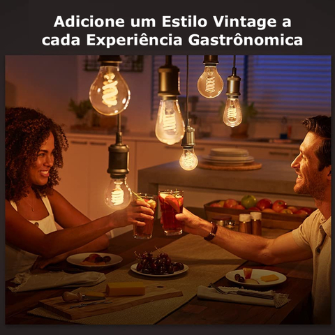 Philips Hue White Ambiance Dimmable Smart Filament A19 l Lâmpada LED de Filamento Vintage l 2ª Geração l Mais Brilhantes l Branco Quente a Branco Frio | Compatível com Alexa, Apple Homekit & Google Assistant | Funciona com Bluetooth e/ou com a Hue Bridge - loja online