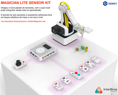 Dobot Sensor Kit for Magician Lite Robotic Arm , Stem Education , Kit Essencial de Sensores na internet