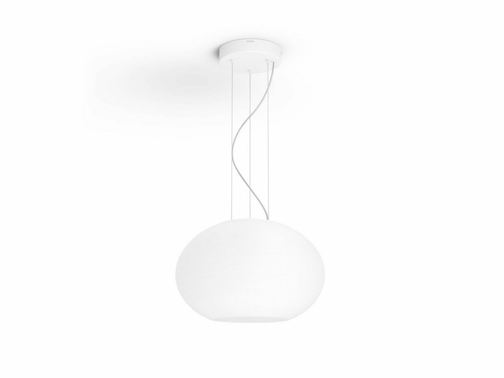 Philips Hue White & Color Ambiance Flourish Pendant Light l 2ª Geração l Luminária Pendente Inteligente l Bluetooth e WiFi l Alto Fluxo Luminoso 2.750 lumen l LED Integrado l Compatível com Alexa, Apple Homekit & Google Assistant | Funciona com Bluetooth e/ou com a Hue Bridge