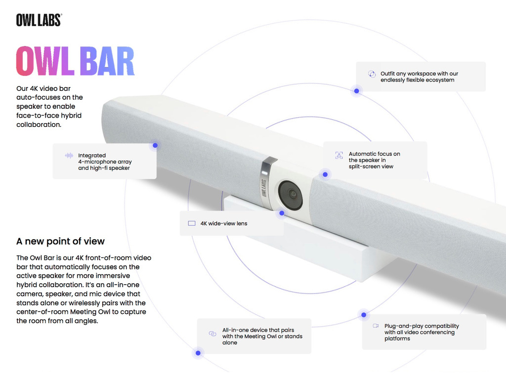 Owl Labs Meeting Owl 4+ & Owl Bar na internet