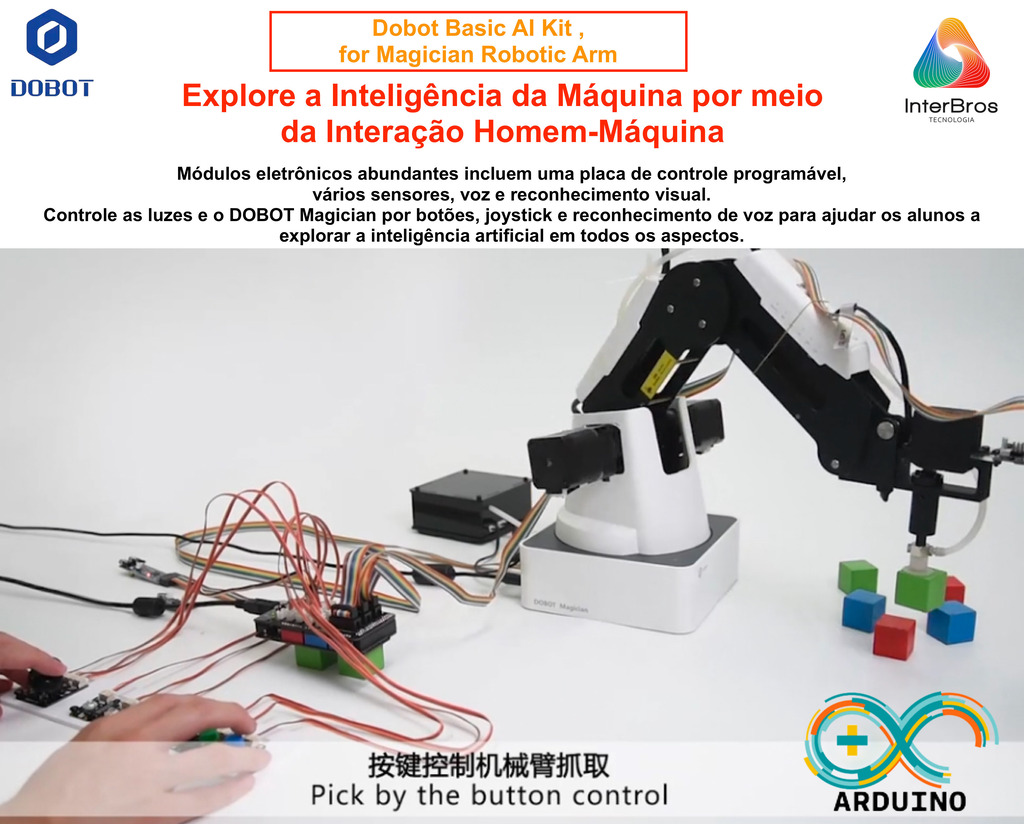 Dobot Basic AI Kit + Dobot AI Teaching Kit, for Magician Robotic Arm , Kit Básico de IA , Acessório Educacional , +8 anos - online store